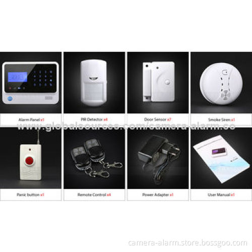 Wireless GSM Alarm System with 4 Relay Output For Home Appliances